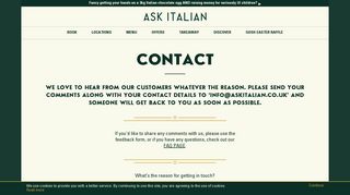 Share Feedback Online Easily With ASK Italian