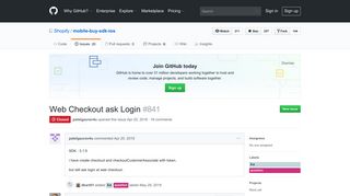 Web Checkout ask Login · Issue #841 · Shopify/mobile-buy-sdk-ios ...