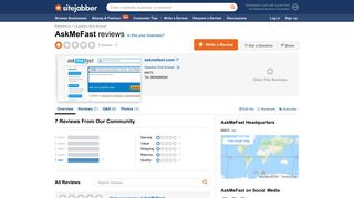 AskMeFast Reviews - 7 Reviews of Askmefast.com | Sitejabber