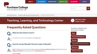 Frequently Asked Questions • Teaching, Learning, and Technology ...