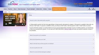 FAQs - AskNow.com