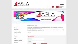 Website login :: ASLA - Australian School Library Association