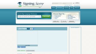 Search for Signs - Signing Savvy