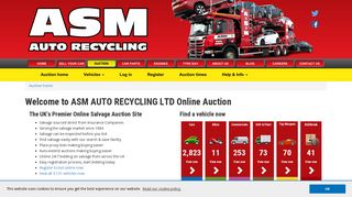 Welcome to ASM AUTO RECYCLING LTD - UK's Premier Online ...