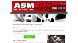 Buy Used Car Parts Online | ASM Metal Recycling