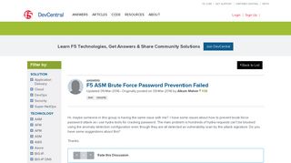 F5 ASM Brute Force Password Prevention Failed
