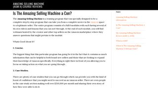 Is Amazing Selling Machines A Con? - ASM 8 Reviews