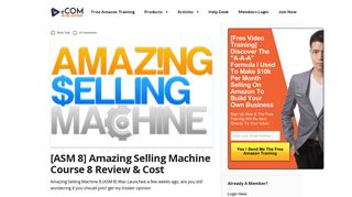 [ASM 8] Amazing Selling Machine Course 8 Review & Cost