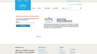 Learning and Development Login - The American Society of ...
