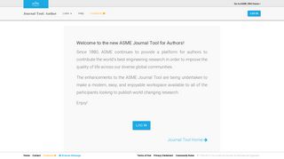 Journal Tool: Author - ASME Journal - The American Society of ...