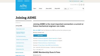 ASME Membership - The American Society of Mechanical Engineers