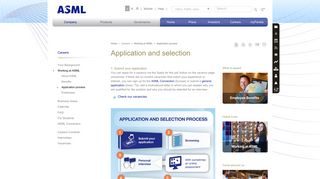 ASML: Careers - Application and selection