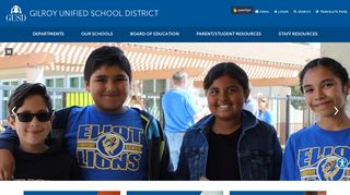 Gilroy Unified School District: Home