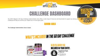 challenger administration area - asn's beach body challenge