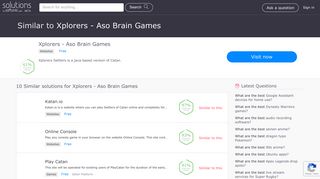 10+ Websites Like Xplorers - Aso Brain Games - Best Xplorers - Aso ...