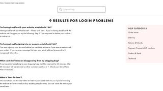 9 Results for login problems - ASOS | Shop women's fashion & men's ...