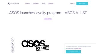 ASOS launches loyalty program - ASOS A-LIST - LoyaltyLion