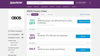 80% Off ASOS Promo Codes, Coupons 2019 - RetailMeNot