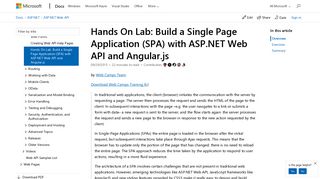 Hands On Lab: Build a Single Page Application (SPA) with ASP.NET ...