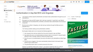 Authentication in Asp.Net MVC and Angularjs - Stack Overflow