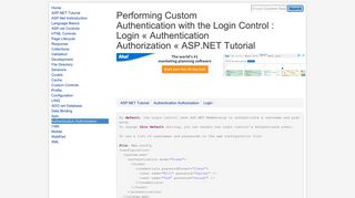 Performing Custom Authentication with the Login Control : Login ...