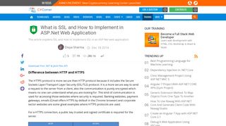 What is SSL and How to Implement in ASP.Net Web Application
