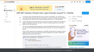 ASP.NET Identity 2 Simple User Login Example using EF 6 + MySQL ...