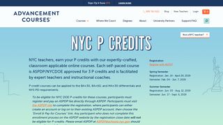 Online P Credit Courses For NYC Teachers - Advancement Courses