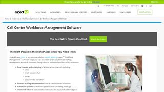 Workforce Management Software | Aspect