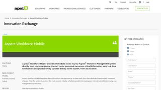 Aspect Workforce Mobile | Aspect Innovation Exchange
