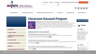 ASPEN | Classroom Discount Program