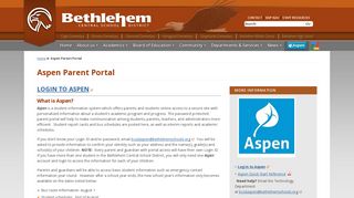 Aspen Parent Portal - Bethlehem Central School District
