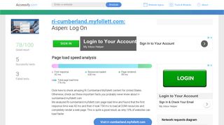 Access ri-cumberland.myfollett.com. Aspen: Log On