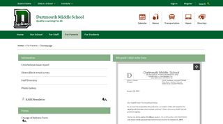 For Parents / Homepage - Dartmouth Public Schools