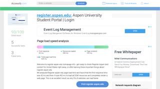 Access register.aspen.edu. Aspen University Student Portal | Login