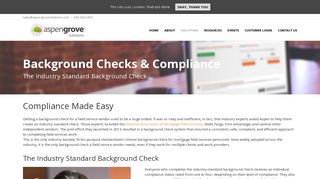 Background Checks & Compliance - Aspen Grove Solutions