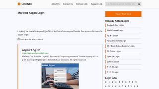 Marietta Aspen Login