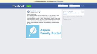 Aspen Family Portal MCS... - Marietta City Schools | Facebook