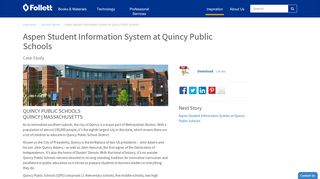 Aspen Student Information System at Quincy Public Schools | Follett