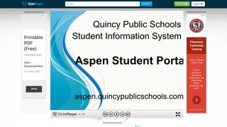 Quincy Public Schools Student Information System Aspen Student ...