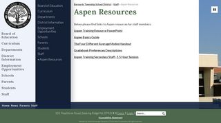 Aspen Resources - Bernards Township School District
