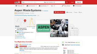 Aspen Waste Systems - Junk Removal & Hauling - 13710 Green Ash ...