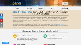 Courses & Books — Asperger Experts