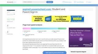 Access aspirail.powerschool.com. Student and Parent Sign In