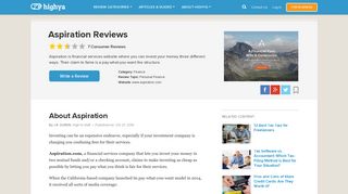 Aspiration Reviews - Is it a Scam or Legit? - HighYa