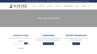 Online Banking | Aspire Financial
