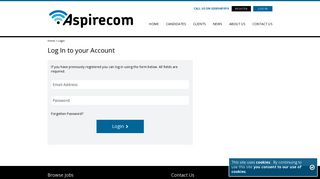 Log In to your Account - Aspirecom