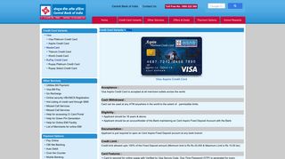 Aspire Credit Card - Credit Cards | CBI Credit Card India
