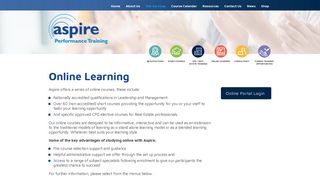 Online Learning|Aspire Performance Training