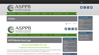 PSY|PRO - The Association of State and Provincial ... - ASPPB